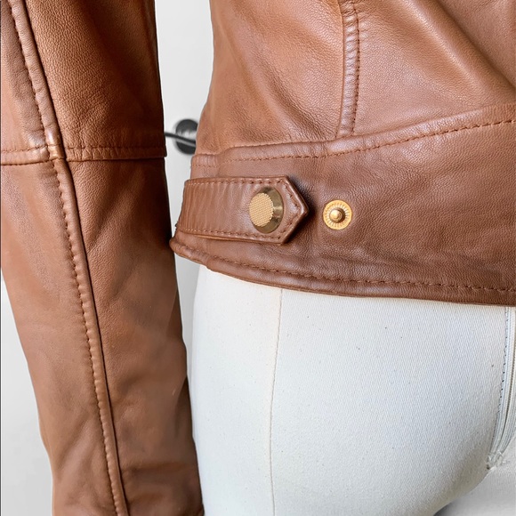 ZARA Women's Leather Biker Jacket - Picture 9 of 15